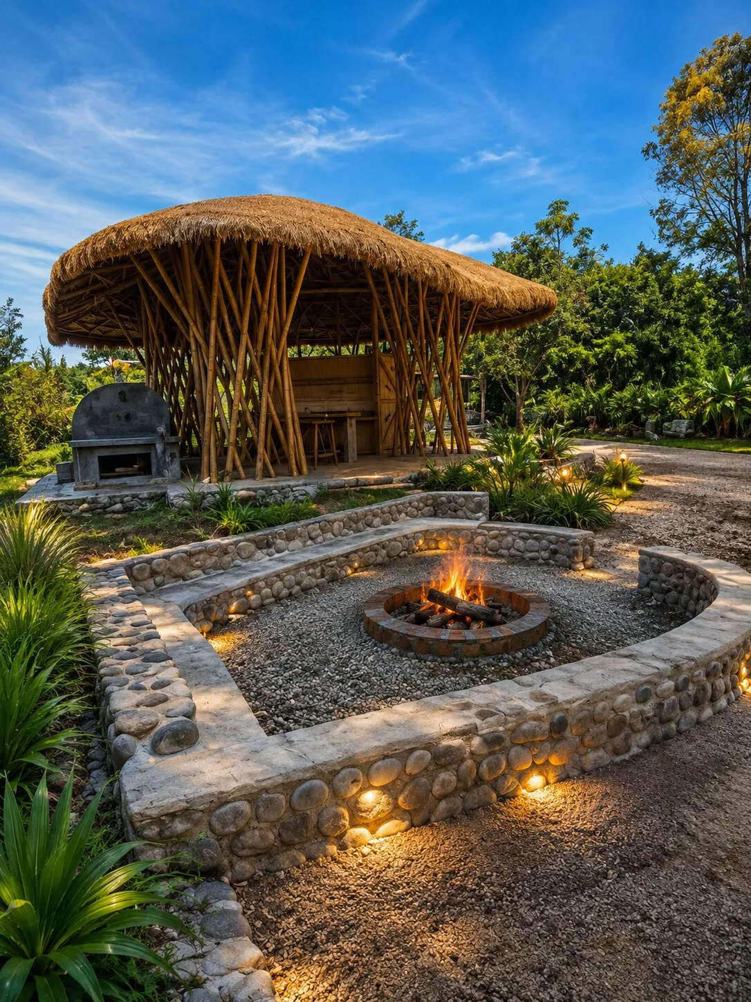 Casa 4 Gatos — obra en guadua