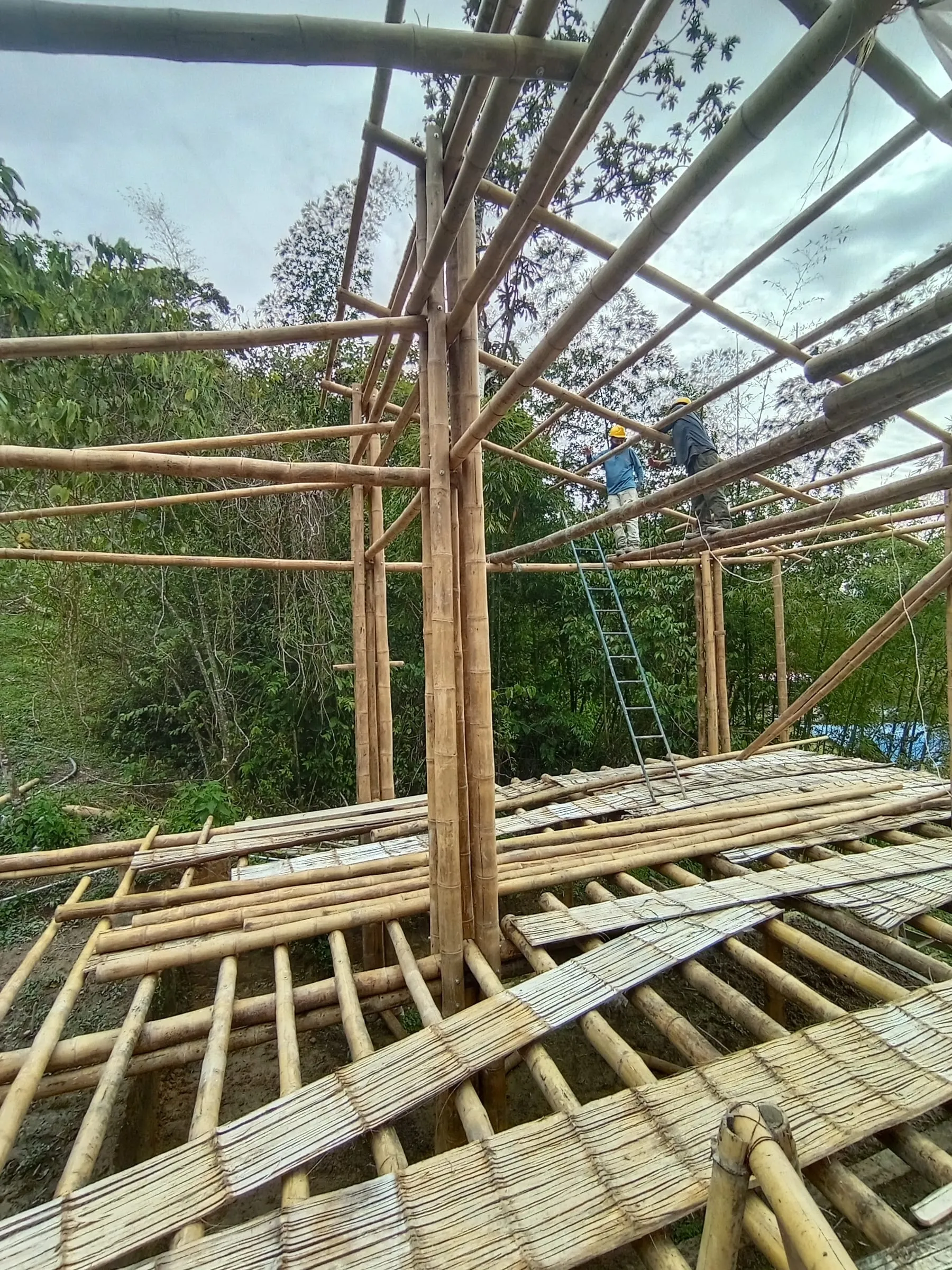 Casa Charguayacpo — obra en guadua