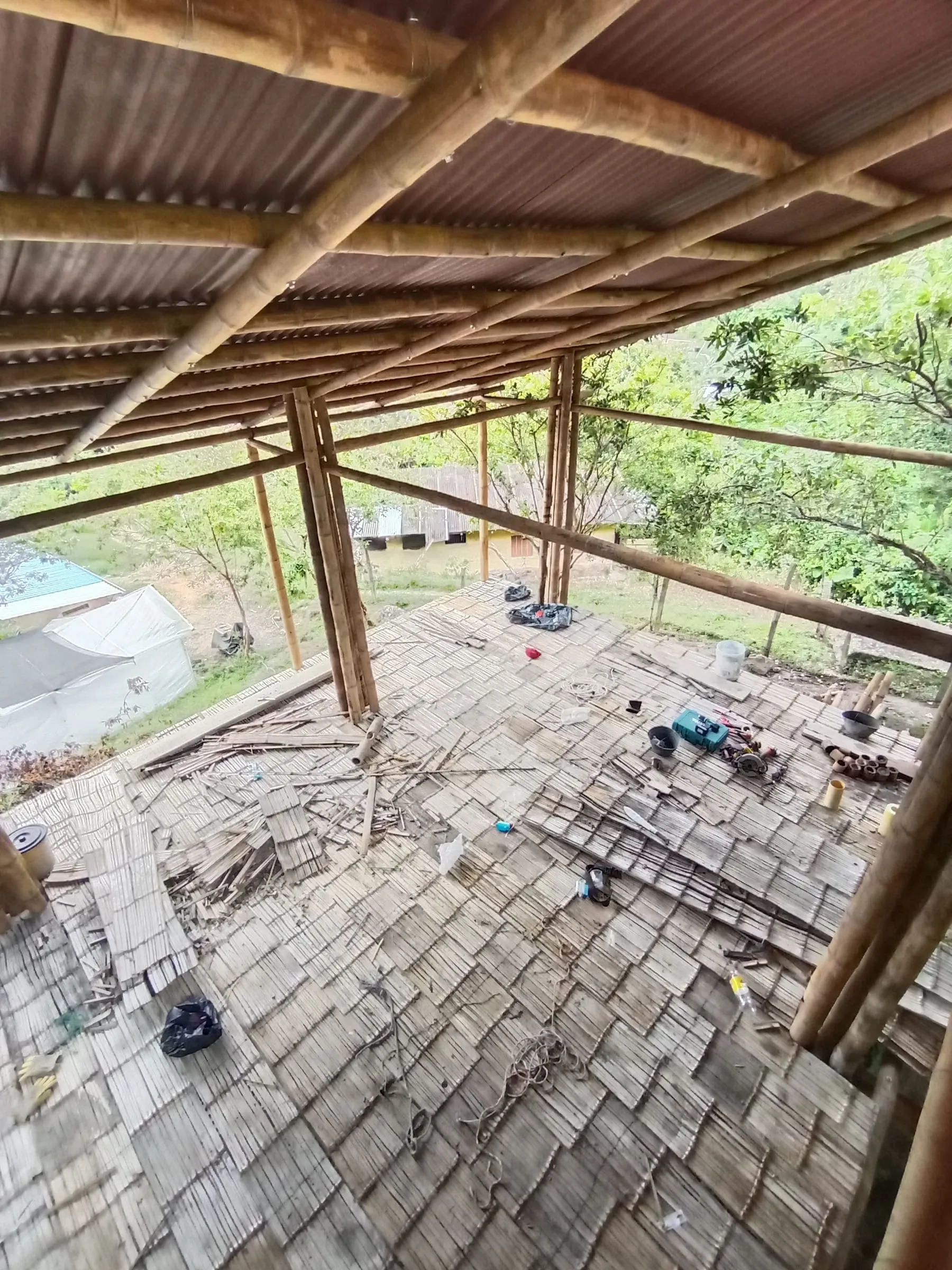 Casa Charguayacpo — obra en guadua