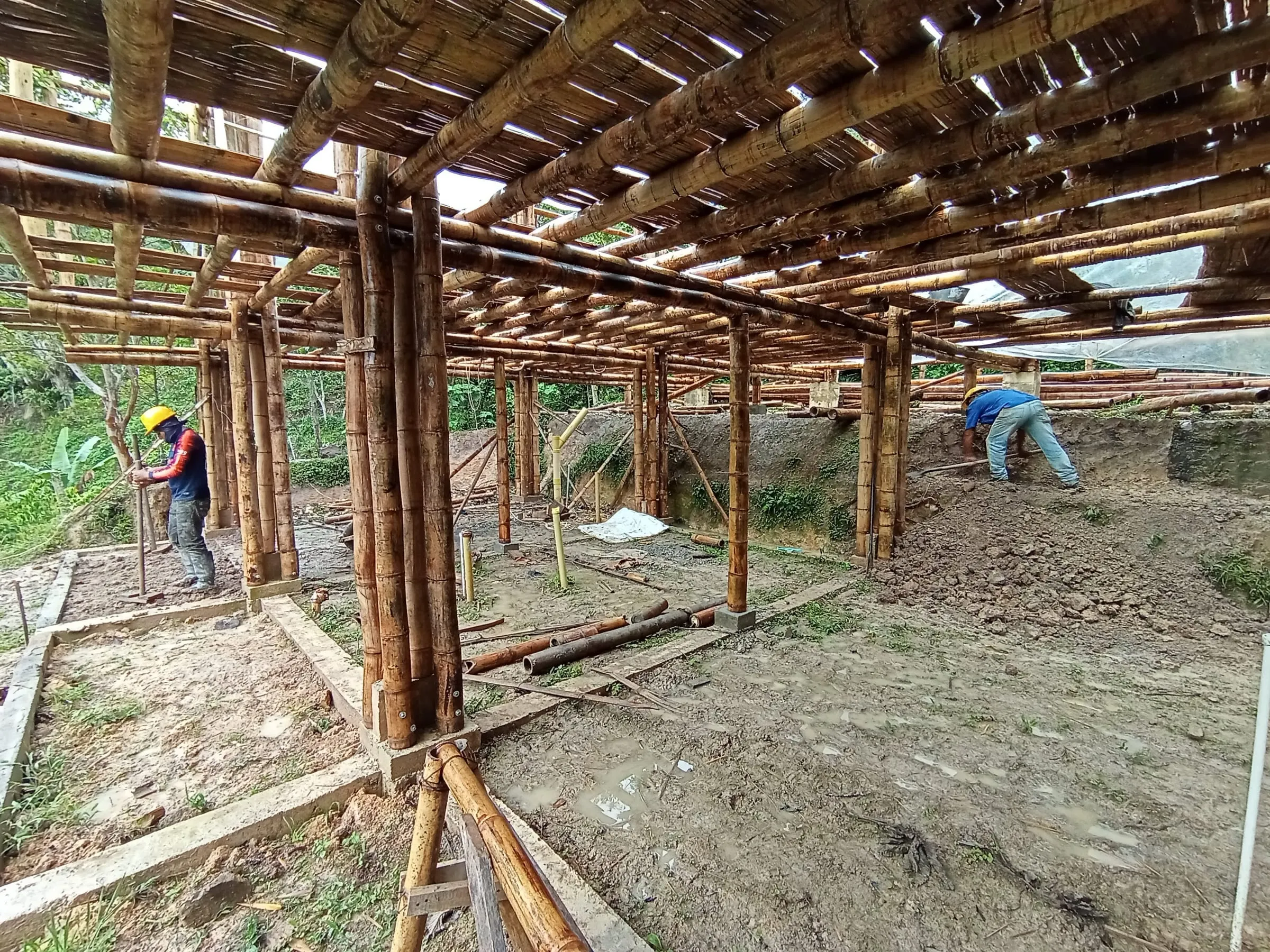 Casa Charguayacpo — obra en guadua
